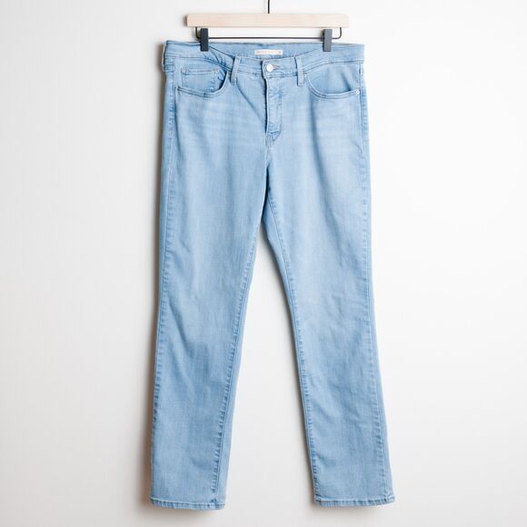 Levis 314 Jeans Womens 32 Shaping Straight Light Comfortable Flattering - Picture 1 of 12